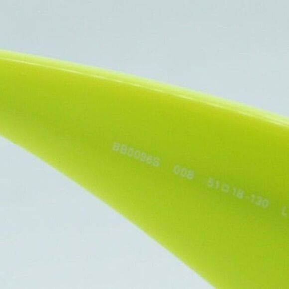 💯 NEWEST BALENCIAGA DYNASTY BB0096S 008 YELLOW SILVER GREY SUNGLASSES - Picture 5 of 9